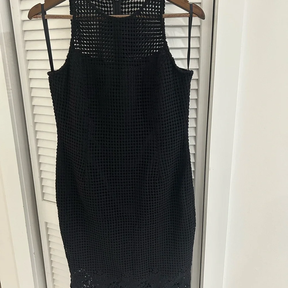 WHBM Black Lace Sheath Dress - Picture 3 of 11